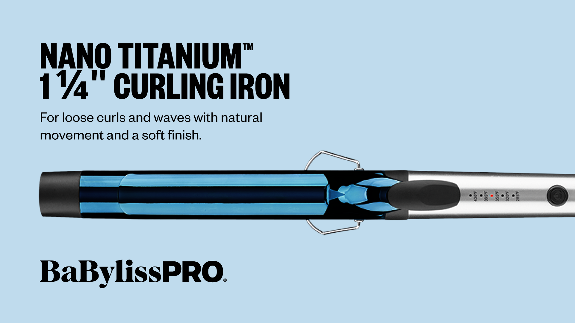 Amazon.com: BaBylissPRO The Extended-Barrel Curling Iron, Nano